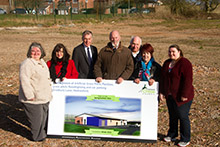 Members with picture of AGP on proposed site