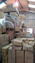 Boxes stacked up