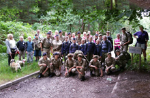People and cadets on Cannock Chase