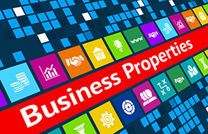 business properties graphic and symbols