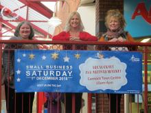 Councillor Diane Todd promoting event Councillor Diane Todd promoting event
