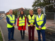 Cannock Chase Council representatives with Deeley Group and Exemplar Health Care representatives