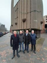 Councillors outside the Prince of Wales Theatre