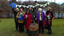 Dementia sculpture in Hednesford Park