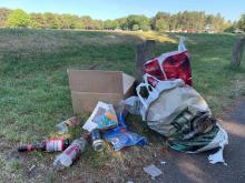 Litter near Marquis Drive