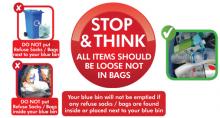 Recycling contamination campaign - Stop and Think 