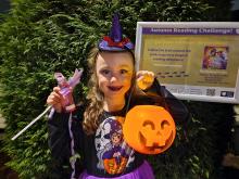 Youngster taking part in the story trail