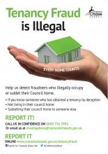 Tenancy fraud poster