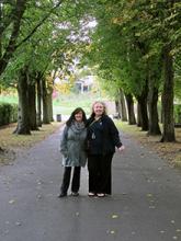 Councillor Christine Mitchell and Lynn Evans
