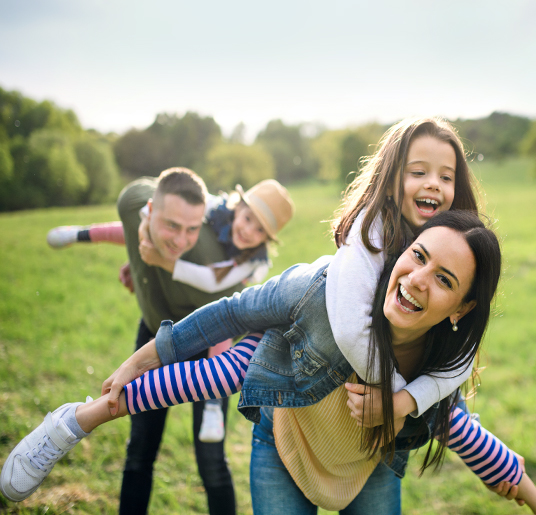 Family outdoors