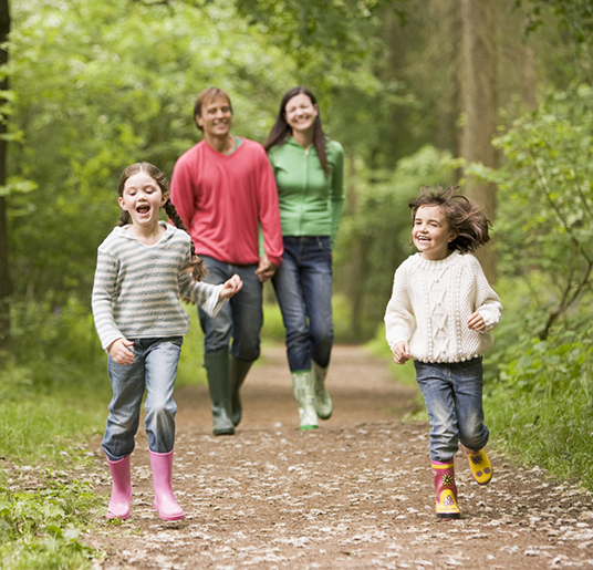 Family outdoors