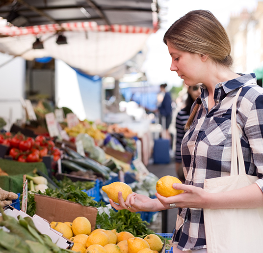 Open air market