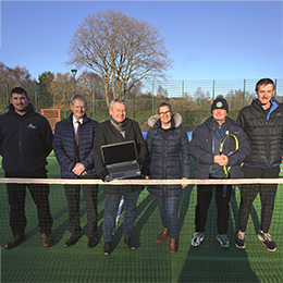 At the refurbished courts at Hednesford Park