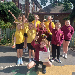 Children from Chancel Primary School