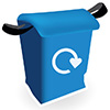 Blue Bag Icon