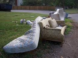 fly-tipped mattresses and sofas