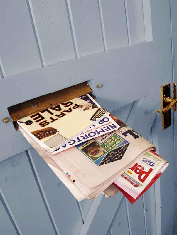 mail in a letterbox