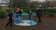 Hednesford Park Inclusive roundabout